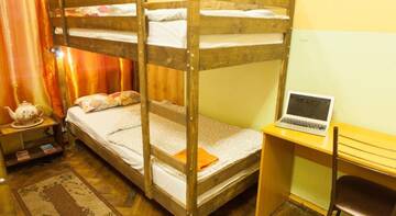 Четырехместный номер с общей ванной комнатой в Хостеле Moscow Home Hostel